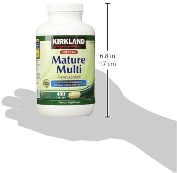Kirkland Signature Adult 50+ Multi Vitamins & Minerals, 400 Tablets (2 Pack)
