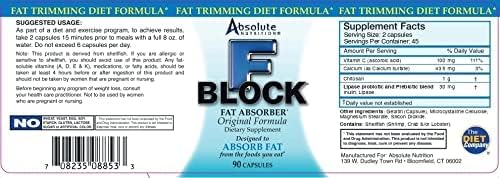 FBlock Xtra Fat Absorber, Diet Formula, 90 Capsules
