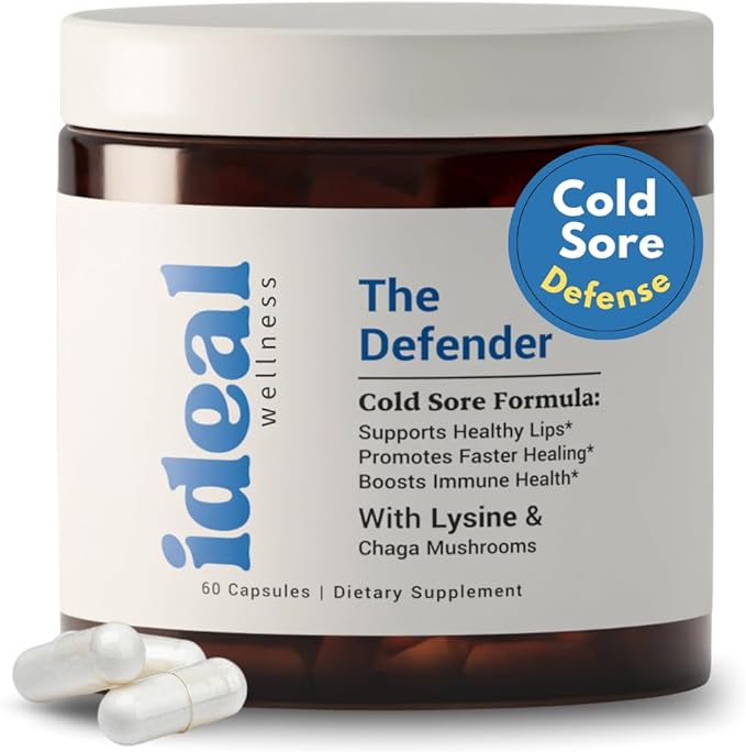 L-Lysine Cold Sore Treatment For Lips With Immune Support - L Lysine 1000mg Capsules, Chaga, Bee Propolis, Vitamin C, Zinc & Licorice Root Extract - Non-GMO, Vegetarian, 60 Capsules for Men and Women-HarmonyPath Wellness