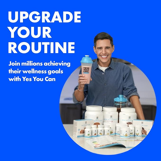 Yes You Can! Complete Meal Replacement - 15 Servings, 20g of Protein, 0g Added Sugars, 21 Vitamins and Minerals - All-in-One Nutritious Meal Replacement Shake (Vanilla)