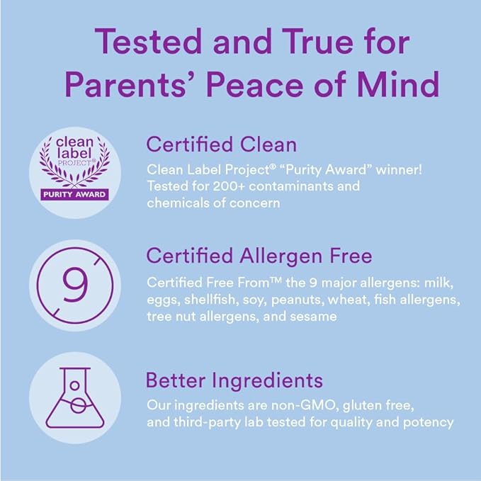 SmartyPants Toddler Multivitamin Gummies: Omega 3 Fish Oil (EPA/DHA), Vitamin D3, C, Vitamin B12, B6, Vitamin A, K & Zinc, Beta Carotene, Gluten Free, Three Fruit Flavors, 70 Count (23 Day Supply)