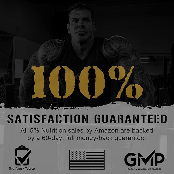 5% Nutrition Core Creatine | Micronized Creatine Monohydrate Powder | 5G, 5000mg, 60 Servings (Unflavored)