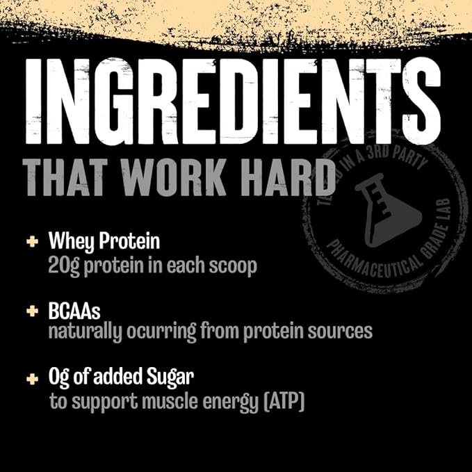 Animal 100% Whey Protein Powder – Whey Blend for Pre Workout or Post Workout, Recovery, or Anytime Low Sugar Protein Boost Meal Replacement with BCAA Branched Chain Amino Acids – Cookies & Cream, 4 lb