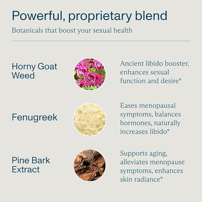 FOCL Female Libido Booster for Women - Boost Desire, Arousal, Energy, Helps Promote Hormone Balance - Horny Goat Weed, Fenugreek & Green Tea (30 Gummies Strawberry Cream)