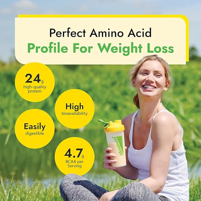 Almased Meal Replacement Shake - Low-Glycemic High Plant Base Protein Powder- Nutritional Weight Health Support Supplement - Original Flavor - 17.6 oz