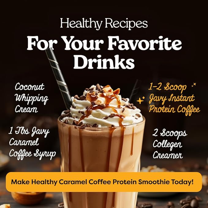 Javy Hazelnut Protein Coffee - Premium Whey Protein & Instant Iced Coffee - 100% Arabica Coffee - Zero Artificial Flavors & Sweeteners, 6 Servings