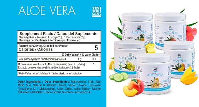 Yes You Can! Detox Plus Kit (Meal Replacement Strawberry, Aloe Vera Hibiscus) - Complete Meal Replacement Powder, High Energy Shake Booster, Aloe Vera Detox Supplement, Health Transformation