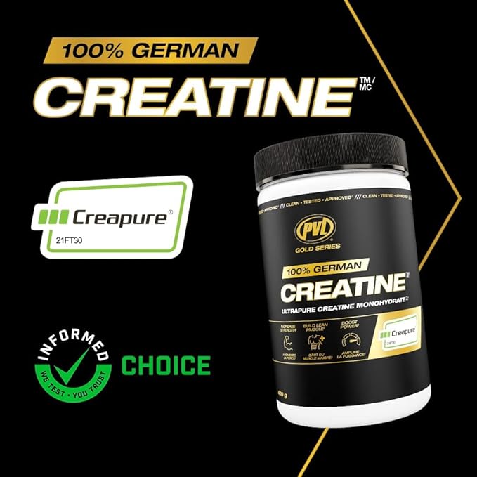 PVL Creapure Creatine - 100% Pure German Creatine monohydrate Powder - 82 Servings - 410 g
