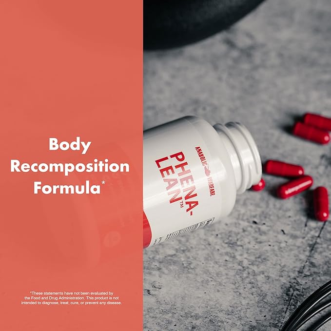 Anabolic Warfare Phena-Lean Premier Supplement from Thermogenic Body Composition Supplement – Fuel Your Fire, Promote Energy, Increase Focus* - 60 Capsules.