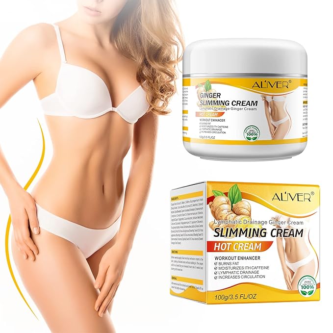 2PCS VOGSIG Ginger Slimming Cream - Anti Cellulite, Fat Burning, Tightening & Moisturizing, 1oz each