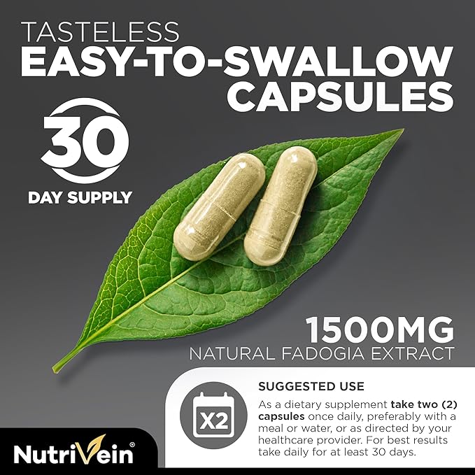Nutrivein Shilajit Supplement 1500mg - Pure Himalayan Shilajit - Powerful Resin Extract Blended with Sea Moss, Tongkat Ali & Ashwagandha - 60 Servings