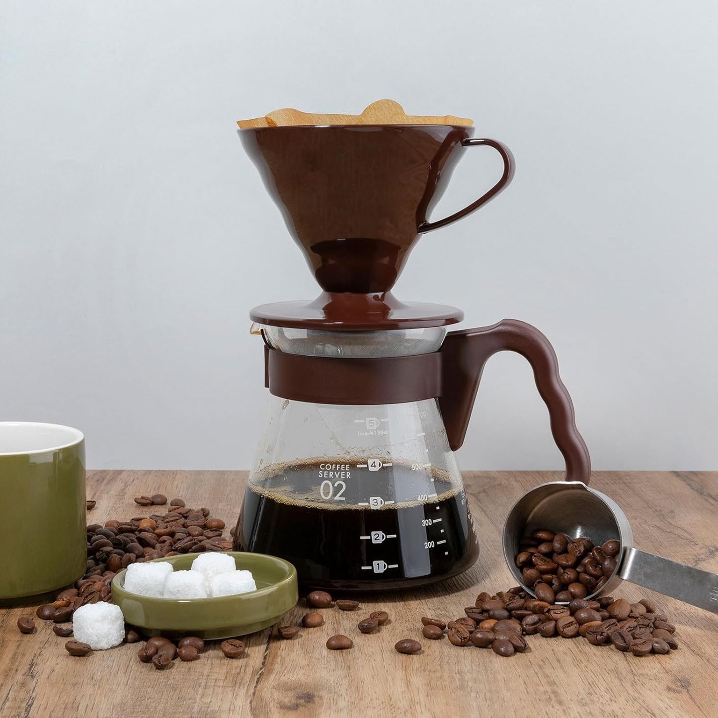 HARFINGTON 2pcs Coffee Scoop Spoon 2tbsp (6tsp, 30ml) 304 Stainless Steel Long Handle Teaspoon/Tablespoon Measuring Spoons Scoops for Tea Sugar Kitchen, Rose Gold