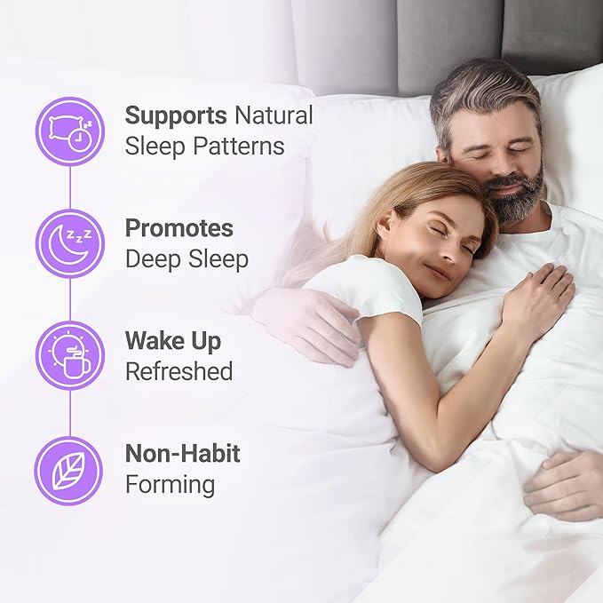Nested Naturals Luna Sleep Aid - Non-Habit Forming Natural Sleeping Pills for Adults with Naturally Sourced Ingredients - Valerian Root, Melatonin, Chamomile, Lemon Balm, and More - 60 Vegan Capsules-HarmonyPath Wellness