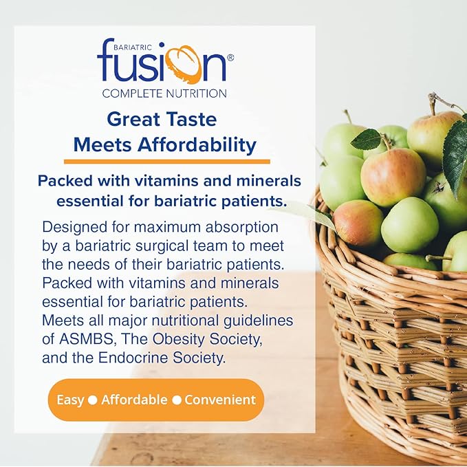 Bariatric Fusion Cappuccino Meal Replacement 27g Protein Powder, 21 Serving Tub for Bariatric Surgery Patients Including Gastric Bypass & Sleeve Gastrectomy - No Gluten, Aspartame or Sugar