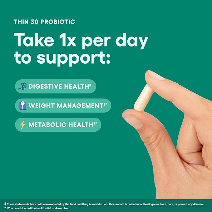 Physician's CHOICE Probiotics for Weight Management & Bloating - 6 Probiotic Strains - Prebiotics - Key ingredient Cayenne - Supports Gut Health - Weight Management for Women & Men - Green Tea - 60 CT