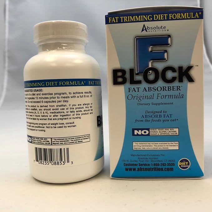 FBlock Xtra Fat Absorber, Diet Formula, 90 Capsules