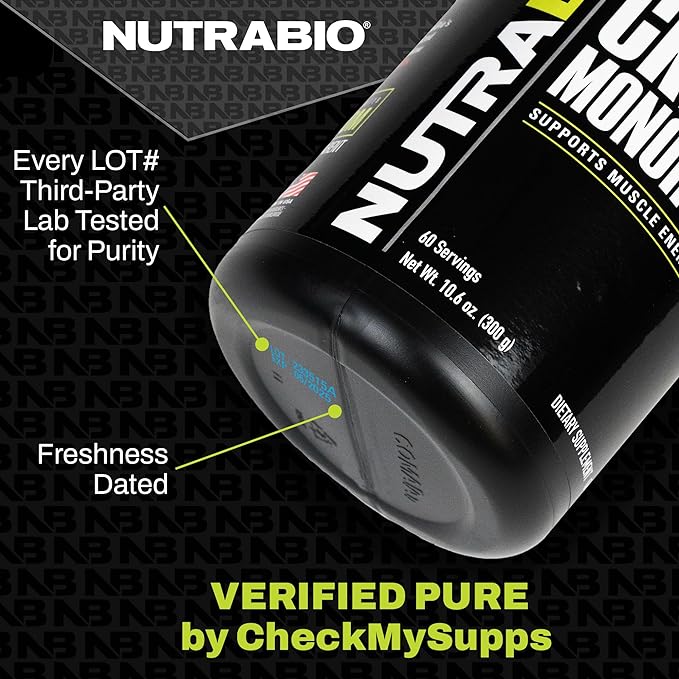 NutraBio BCAA 5000 Powder - Fermented Branched Chain Amino Acids for Muscle Growth & Recovery - Natural Flavors, Sweeteners, and Coloring, Vegan, Gluten Free - Lemonade, 60 Servings