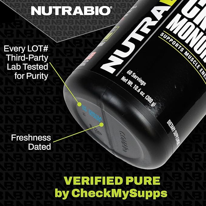 NutraBio BCAA 5000 Powder - Vegan Fermented BCAAs - Supports Lean Muscle Growth, Recovery, Endurance - 60 Servings - Grape Berry Crush