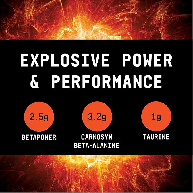 BEYOND RAW LIT AF | Advanced Formula Clinical Strength Pre-Workout Powder | Contains Caffeine, L-Citruline, and Nitrosigine | ICY Fireworks | 20 Servings