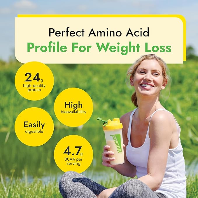 Almased Vanilla Meal Replacement Shake - Low-Glycemic High Plant Base Protein Powder- Nutritional Weight Health Support Supplement - Vanilla Flavor - 17.6 oz (1.1 Pound (2 Pack))