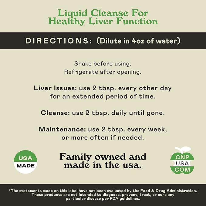 Liver Complete 16oz - Organic Liquid Liver Cleanse & Detox Supplement for High Enzymes, Fatty Liver, & Liver Support