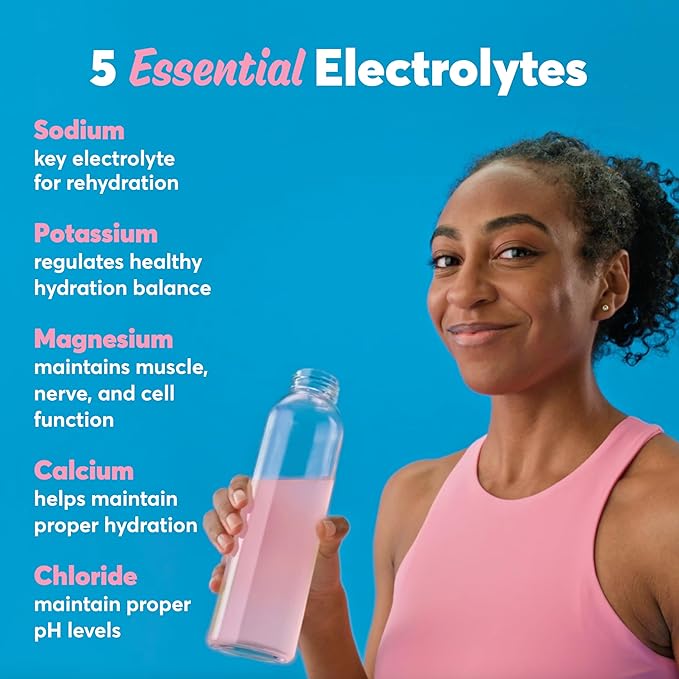 Nuun Sport Electrolyte Tablets - Dissolvable in Water, Watermelon, 5 Essential Electrolytes for Hydration, 1g Sugar Drink Mix, Vegan, Non-GMO, 8 Pack (80 Total Servings)