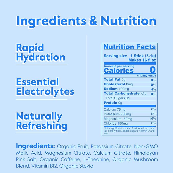 Nectar Energy Booster - Organic Caffeine, B12 & Electrolytes - Sugar Free & Zero Calorie – Healthy Coffee, Energy Drink & Soda Alternative – Hydration & Energy Supplement (Cherry Pomegranate 18 Pack)