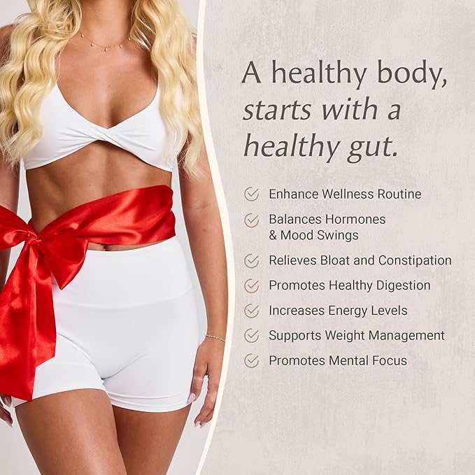 Paulina FITNESS Reset Overnight Digestive Aid, Bloating Relief, & Gut Health Supplement | Natural Detox & Digestive Cleanse to Support Weight Management and Relieve Constipation | 90 Capsules