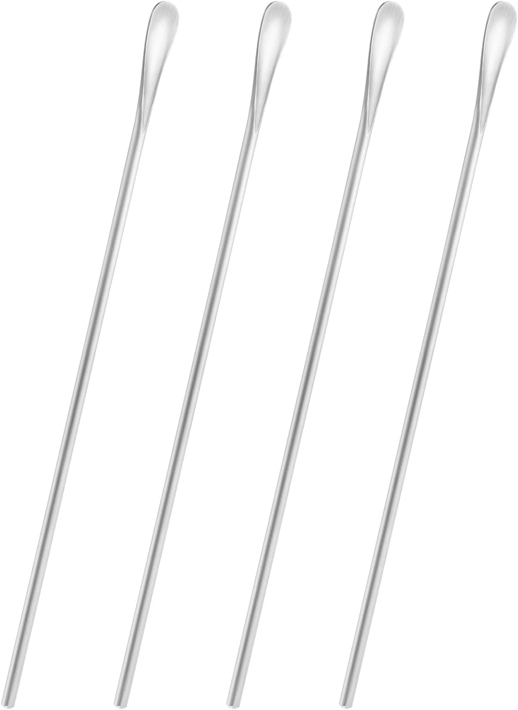 10 inch/258mm Stainless Steel Long Coffee Spoon Stirring/Stir Stick,Drink Stirrer Mixing Spoon,Coffee Stirrer Cocktail Stick Reusable,Long Skinny Teaspoon Stirring,Iced Tea Spoon,Bar Spoon