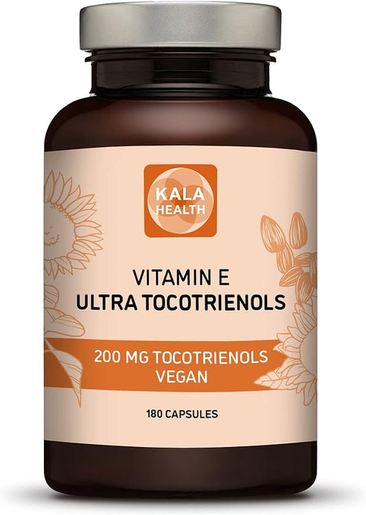 KALA HEALTH Ultra Tocotrienol 200mg Vitamin E Vegan – All 4 tocotrienols - Tocopherol Free - Supports Immune Health & Antioxidant Health Tocotrienols Supplement