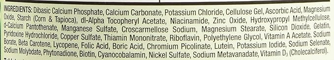 Kirkland Signature Adult 50+ Multi Vitamins & Minerals, 400 Tablets (2 Pack)