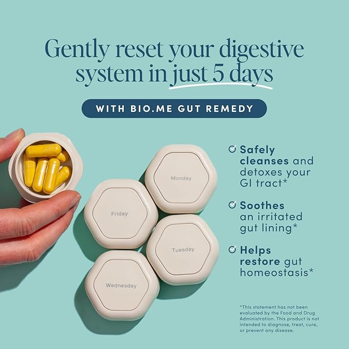 Gut Remedy Capsules (3 Monthly Cleanses) Gut Cleanse with Magnesium Citrate, Berberine, Immunolin, L-Glutamine - 5 Day Cleanse & Reset Digestive System, Remove Waste, Rebalance Gut Microbiome