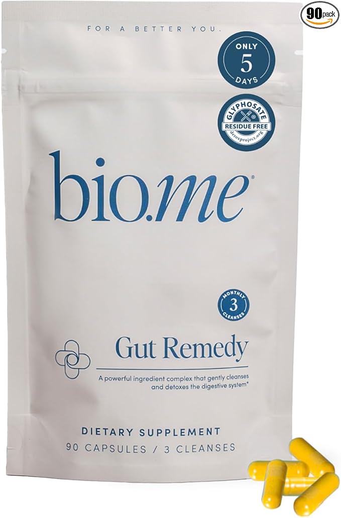 Gut Remedy Capsules (3 Monthly Cleanses) Gut Cleanse with Magnesium Citrate, Berberine, Immunolin, L-Glutamine - 5 Day Cleanse & Reset Digestive System, Remove Waste, Rebalance Gut Microbiome