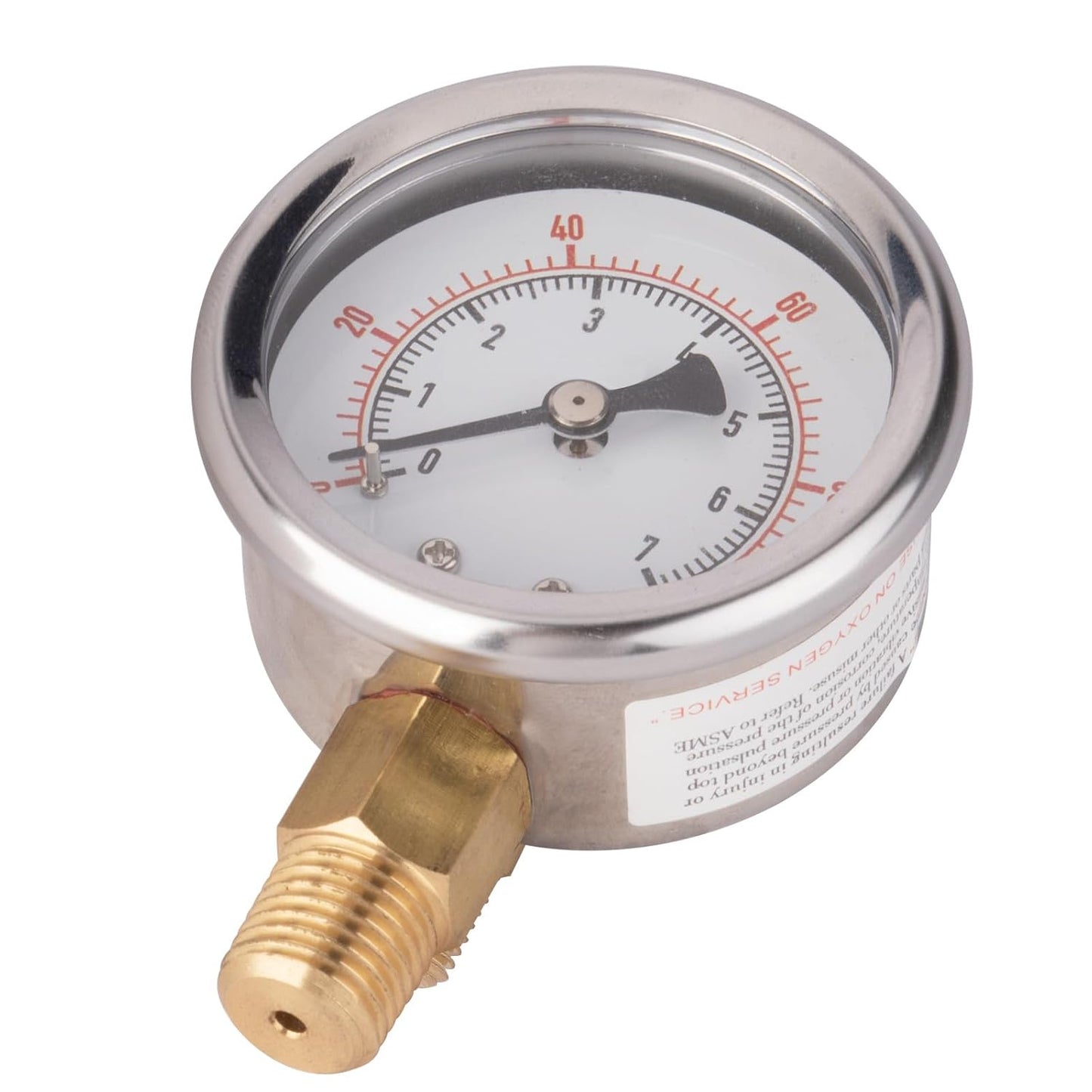 0-100 Psi Pressure Gauge, 2" Dial Size Waterproof Air Gauge for Water Filter Well Pump Air Tire Low Pressure Test