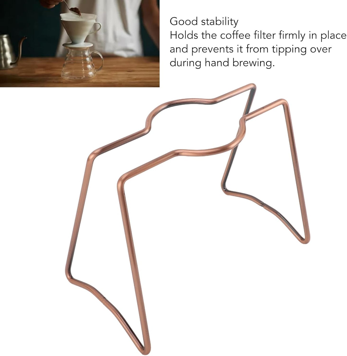 Pour Over Coffee Dripper Stand, Metal Pour Over Coffee Station Coffee Filter Holder Coffee Maker Stand for Coffee Drink Maker