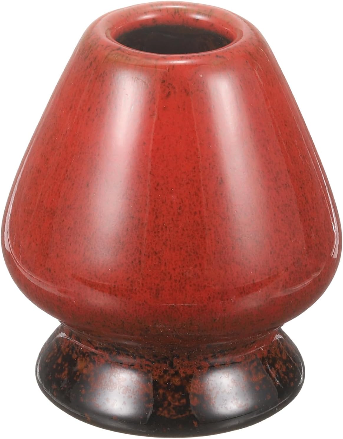 HARFINGTON Ceramic Chasen Stand 70mm Matcha Whisk Holder Teas Set Whisks Stand Traditional Matcha Tea Chasen Holder Tea Set Accessories for Tea Tasting, Gradient Red