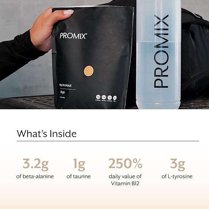 ProMix Nutrition Pre-Workout - Maximize Focus and Performance - Free of Stevia, Xanthan Gum, Soy, Gluten and GMOs - Mango - 30 Servings (Pack of 1)-HarmonyPath Wellness