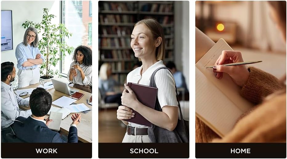 &And Per Se Lined Journal Notebook (5 Packs), 160 Pages, A5 5.7 x 8 inches College Ruled Thick Paper Notebook Journals for Writing, Hardcover Notebooks for Women Men Office School (Apricot)