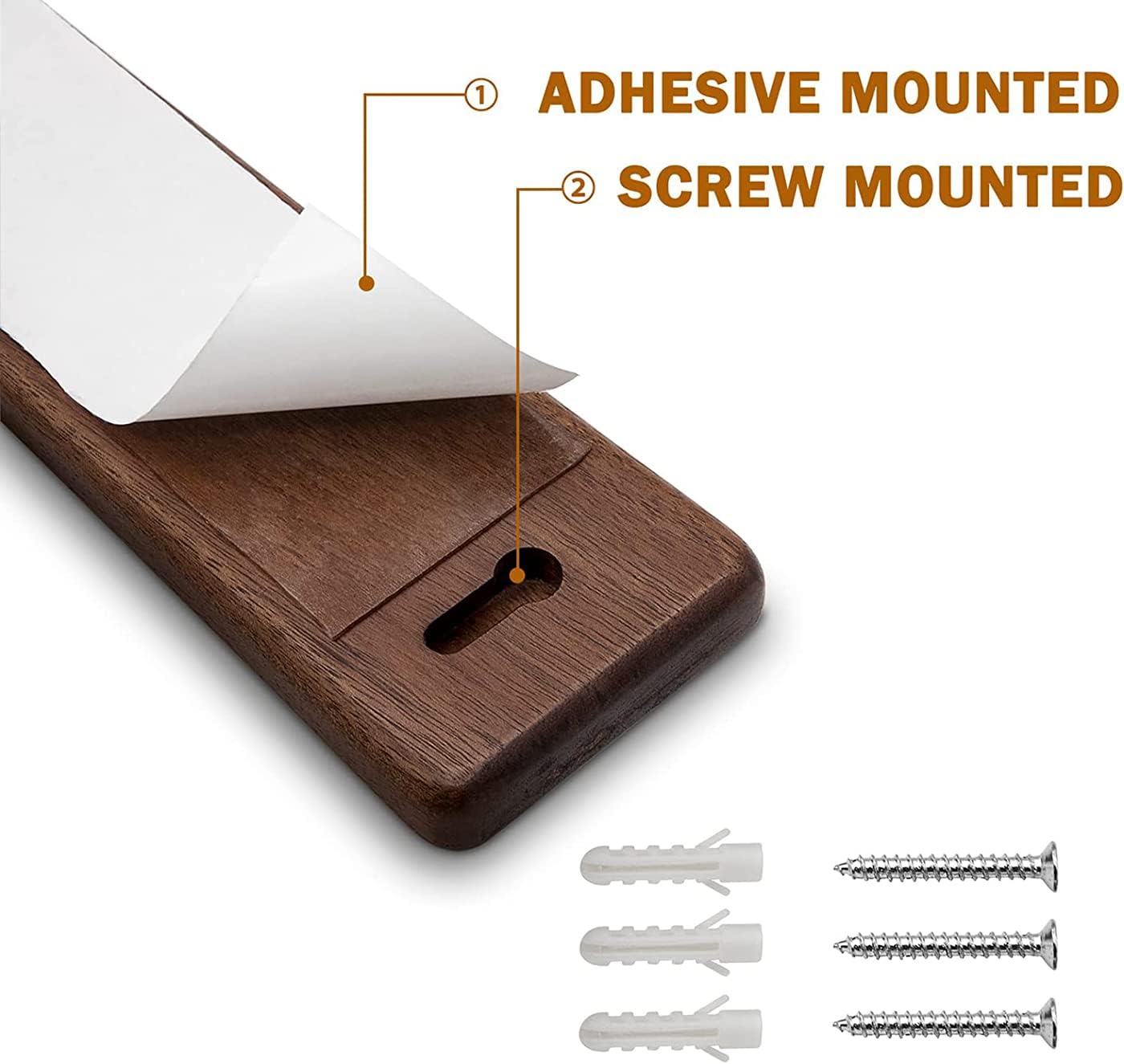 HOSHANHO Magnetic Knife Holder for Wall | Knife Magnetic Strip16 Inch | Knife Holder with Powerful Magnetic | Acacia Wooden Magnetic Knife Strip for Kitchen Knives and Storaging Magnetic Items