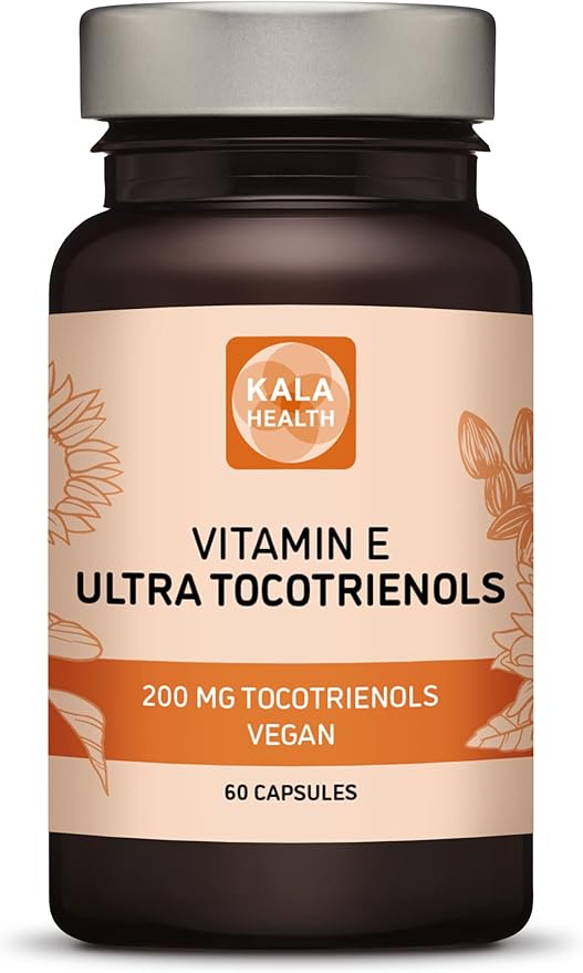 KALA HEALTH Ultra Tocotrienol 200mg Vitamin E Vegan – All 4 tocotrienols - Tocopherol Free - Supports Immune Health & Antioxidant Health Tocotrienols Supplement