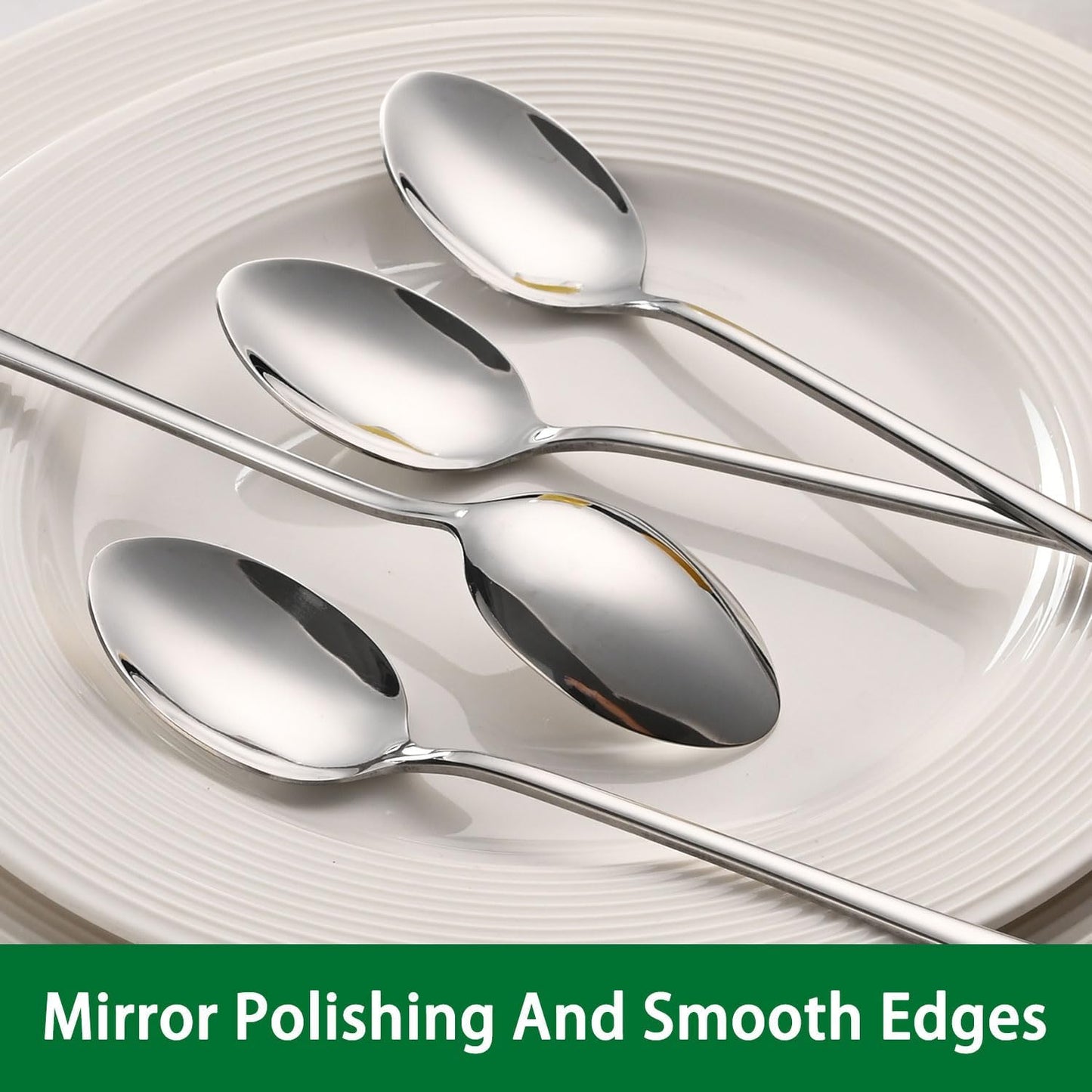 7.5 Inches Stainless Steel Iced Tea Spoons,Set Of 8 Long Stirring Spoons For Coffee,Cocktail,Ice Cream,Long Handle Iced Teaspoons For Bar