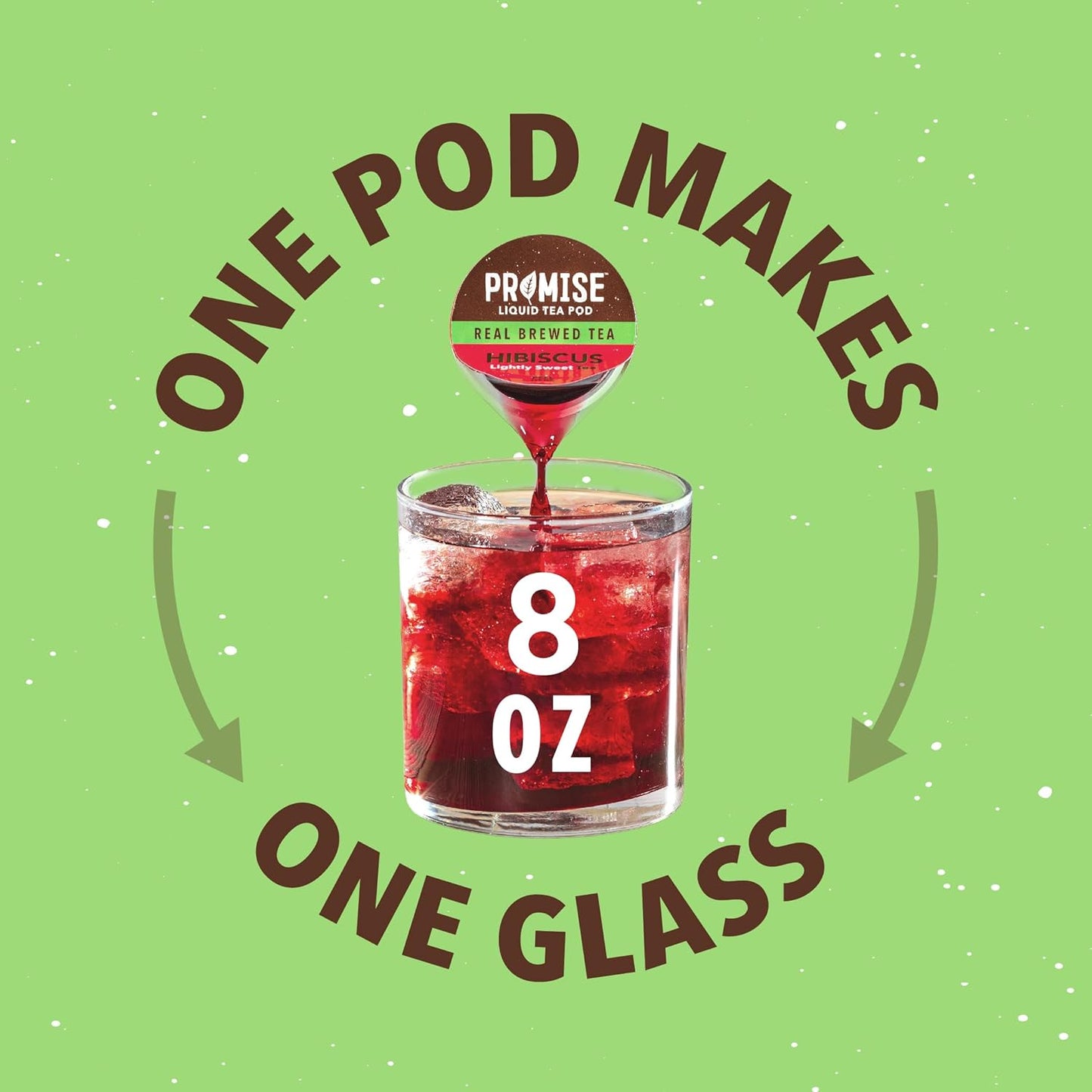 Promise Tea by Java House - Cold-Brewed Tea Concentrate Pods - Ethically Sourced - Hibiscus Lightly Sweet Tea - Pack of 12