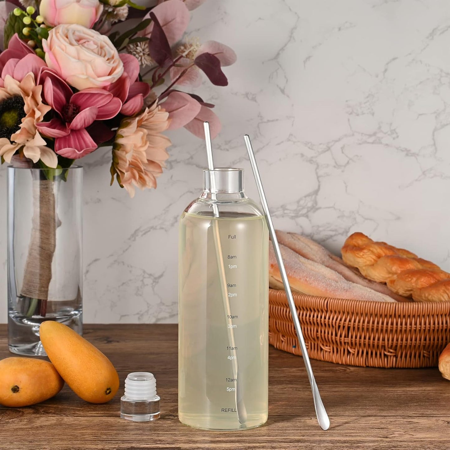 10 inch/258mm Stainless Steel Long Coffee Spoon Stirring/Stir Stick,Drink Stirrer Mixing Spoon,Coffee Stirrer Cocktail Stick Reusable,Long Skinny Teaspoon Stirring,Iced Tea Spoon,Bar Spoon