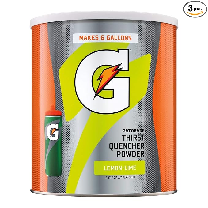 Gatorade Thirst Quencher Powder, Lemon-Lime, 51oz Powder (Pack of 3)
