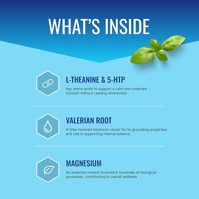 Approved Science Anxietex - Calm and Relaxation - L-Theanine and Magnesium - 60 Capsules - Vegan Friendly - 6 Month Supply-HarmonyPath Wellness