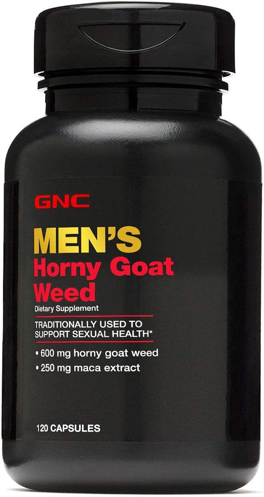 GNC Men's Horny Goat Weed, 120 Capsules, Supports Sexual Health