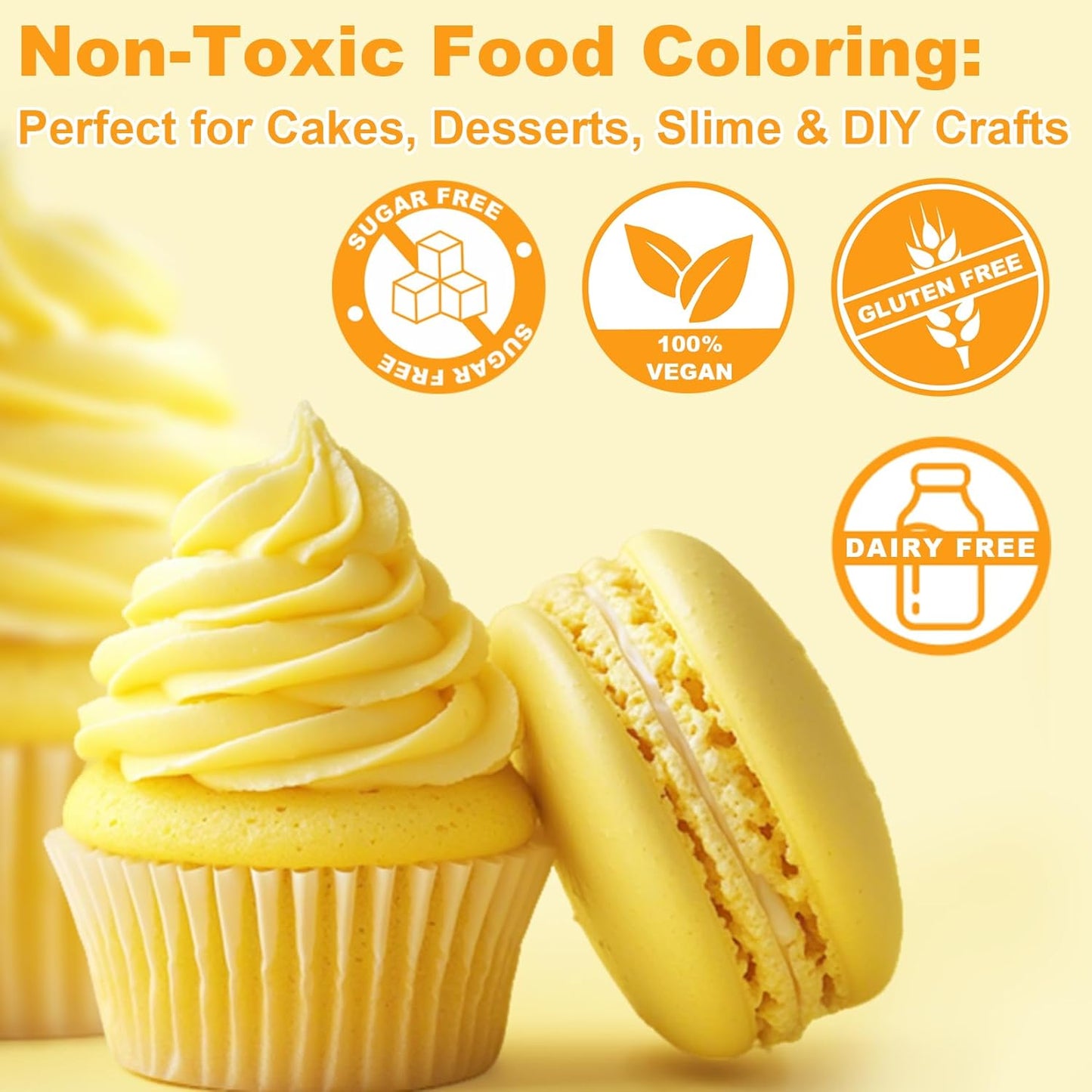 Food Coloring Powder, 18 Colors Powder Food Coloring for Baking, Powdered Edible Food Dye for Cookies, Fondant, Cake Decorating - 4g/Bottle