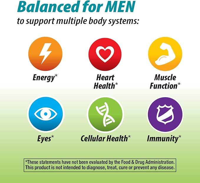 Nature's Way Alive! Garden Goodness Men's Multivitamin, One Serving of Veggies and Fruits**, High Potency B-Vitamins, 60 Tablets