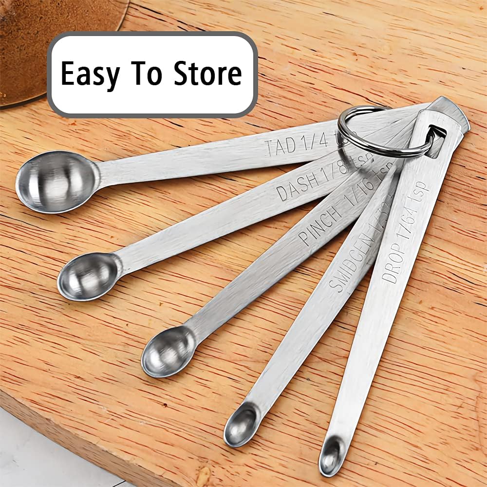 1PCS 1/5 Teaspoon(1/5tsp, 1ml) Single Tiny Measuring Spoon, Small Individual Stainless Steel Measure Spoons Only