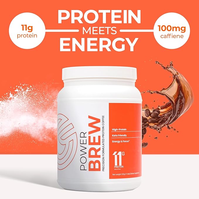 Tuff Genius High Protein Whey Isolate Coffee with Theanine - Enhance Focus & Energy - Real Coffee Protein Coffee - Ideal for Morning Boost - Premium Coffee Protein Powder for Performance